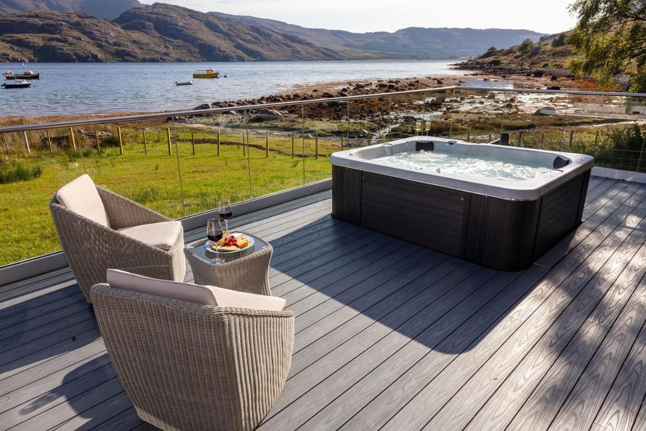 Birches Lodge With Hot Tub Dundonnell Buitenkant foto
