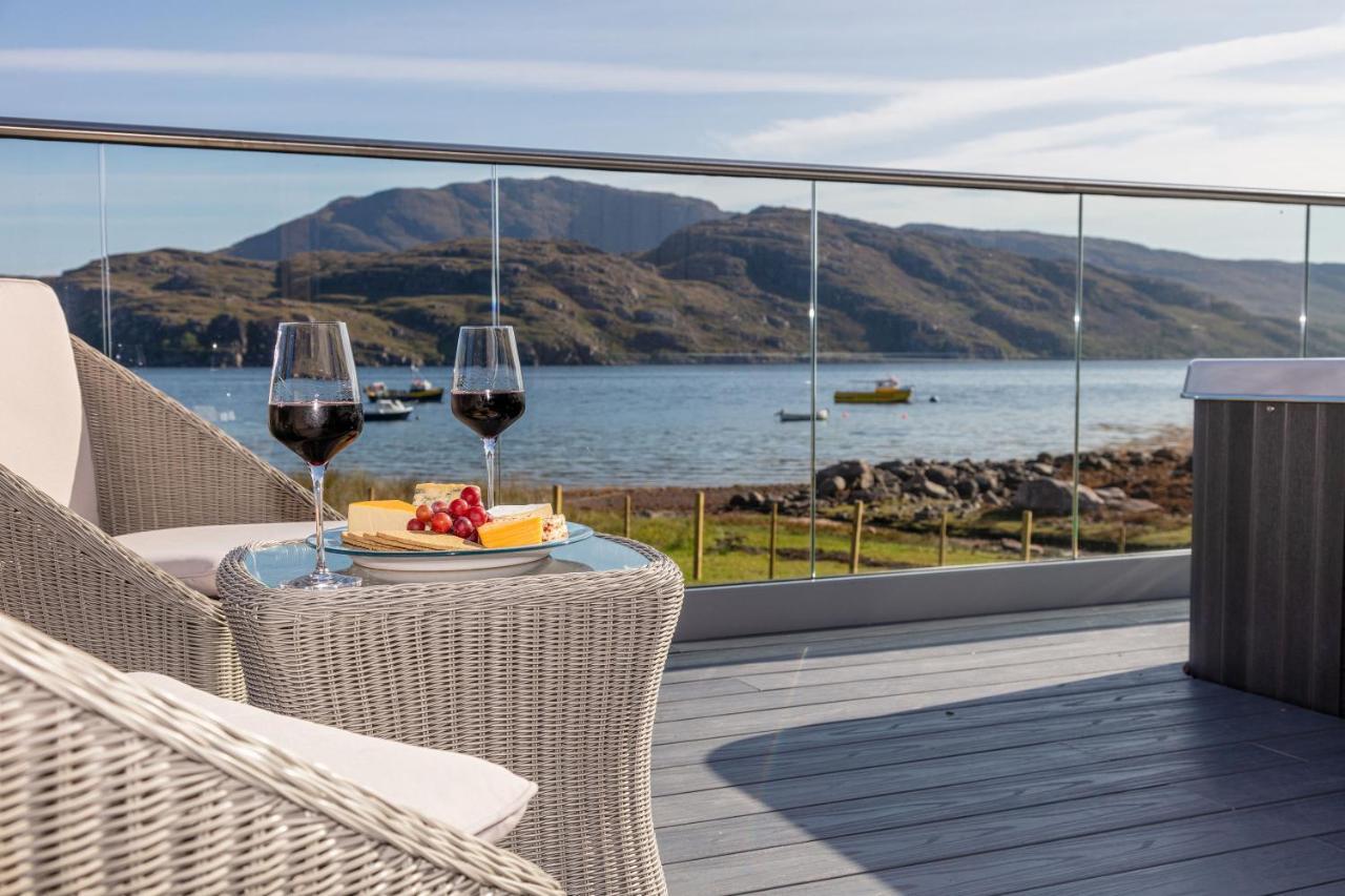Birches Lodge With Hot Tub Dundonnell Buitenkant foto